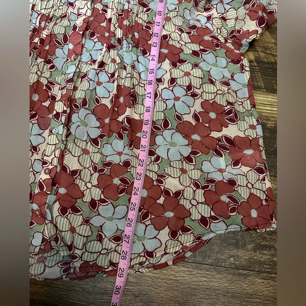 Boho Free people Sienna Button-Up Shirt size M - Picture 8 of 9